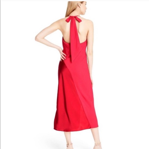 NWT Target CUSHNIE Red Slip Dress - Picture 2 of 14